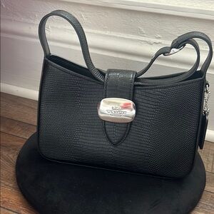 Coach Black Leather Shoulder Bag